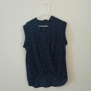 NWOT Ann Taylor Factory High Low Wrap Blouse